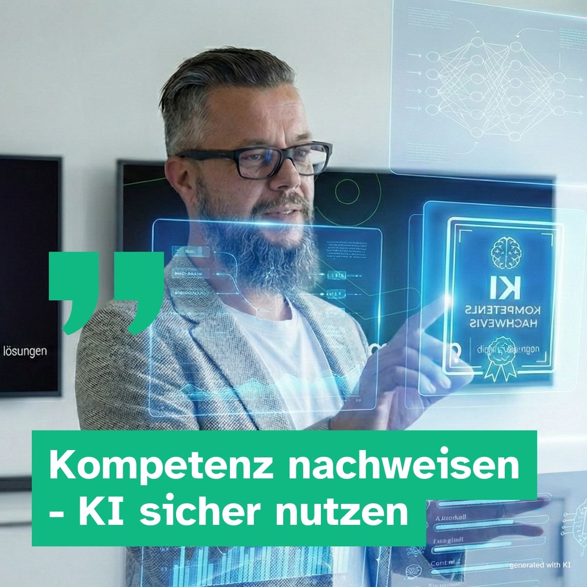 Kompetenz nachweisen – KI sicher nutzen